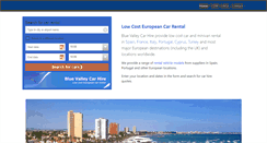 Desktop Screenshot of bluevalleycarhire.com