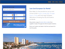 Tablet Screenshot of bluevalleycarhire.com